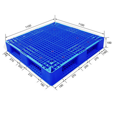 Double Sided HDPE Plastic Pallet Heavy Duty and Stackable Double Deck Large Size