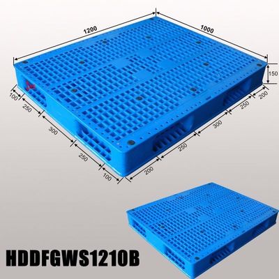 Dynamic Load 1.5T Heavy Duty Plastic Pallet Blue Color for Industrial Warehouse Storage