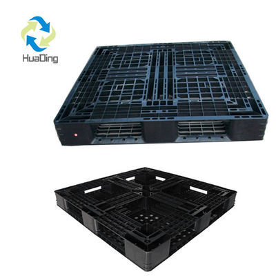4-Way Entry HUADING Full Perimeter Grid Plastic Pallet Single Faced Style No Steel
