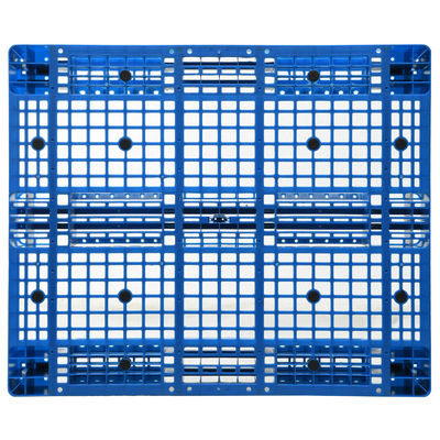HUADING Heavy Duty Single Face Blue HDPE Euro Plastic Pallet with Steel Reinforcement