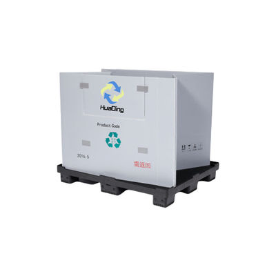 Collapsible Advantage Customizable HDPE Foldable Storage Plastic Pallet Box for Auto Parts