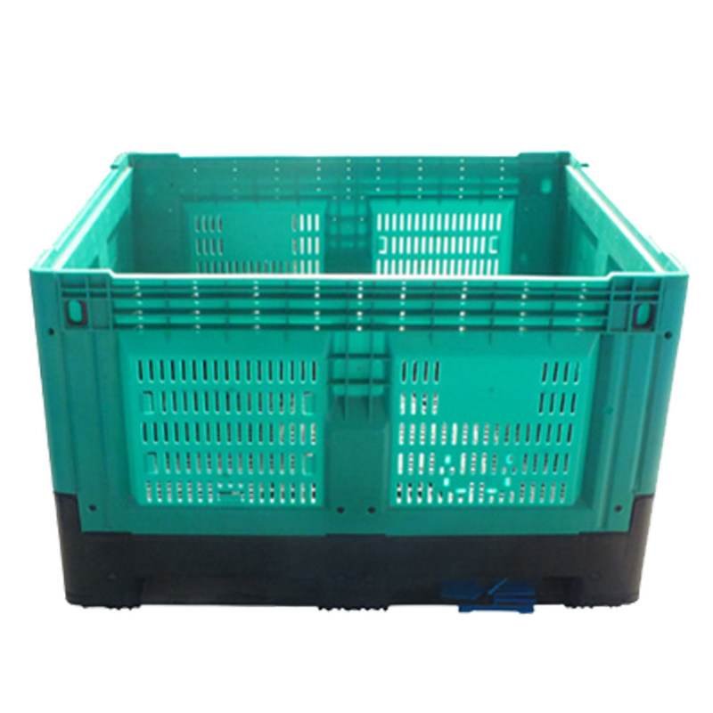 Light Duty 4 T Load 1210H760B Plastic Foldable Transport Storage Pallet Box Container